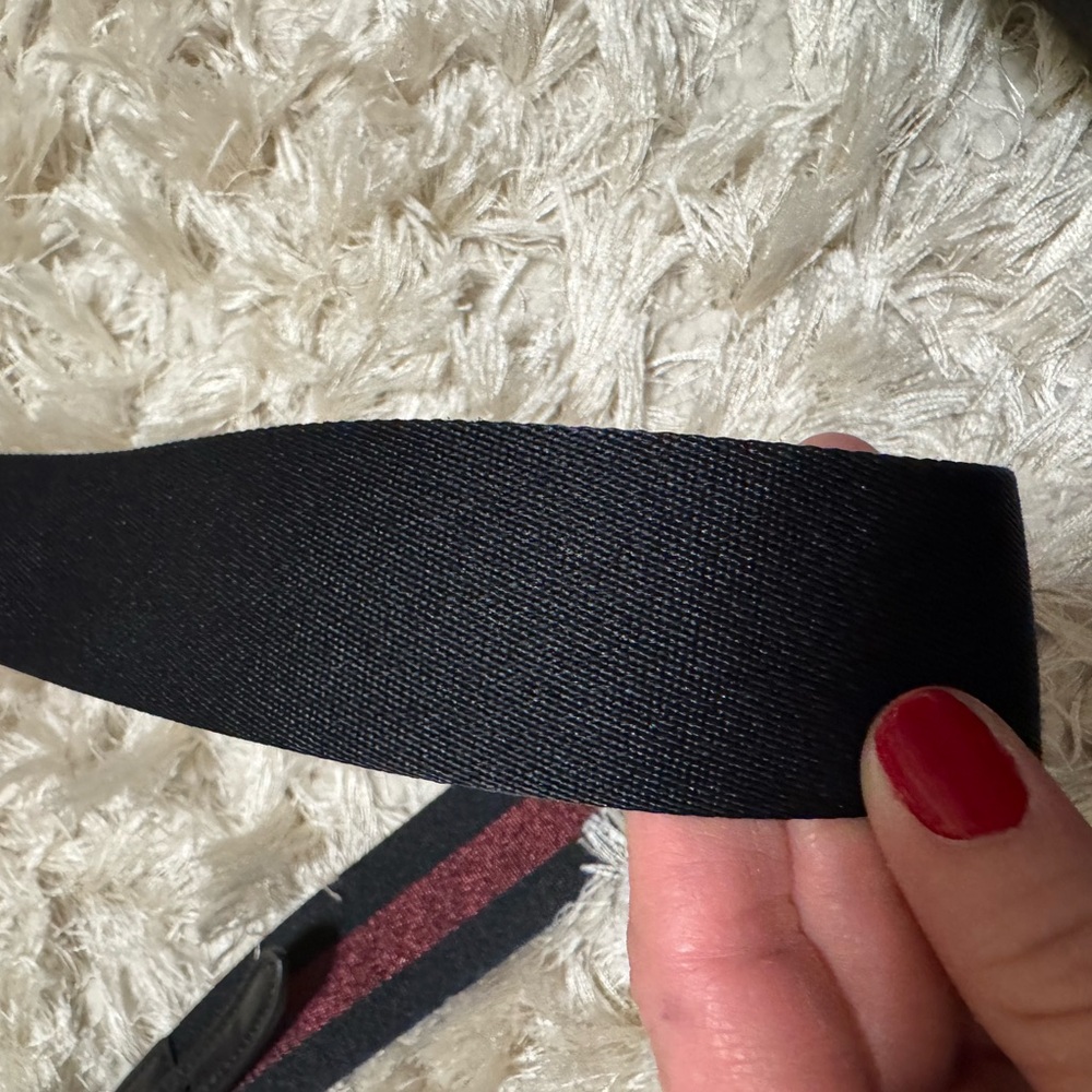 ✨NWOT Coach Buffalo Plaid Jes Baguette red and black leather crossbody bag ✨ - Picture 8 of 10